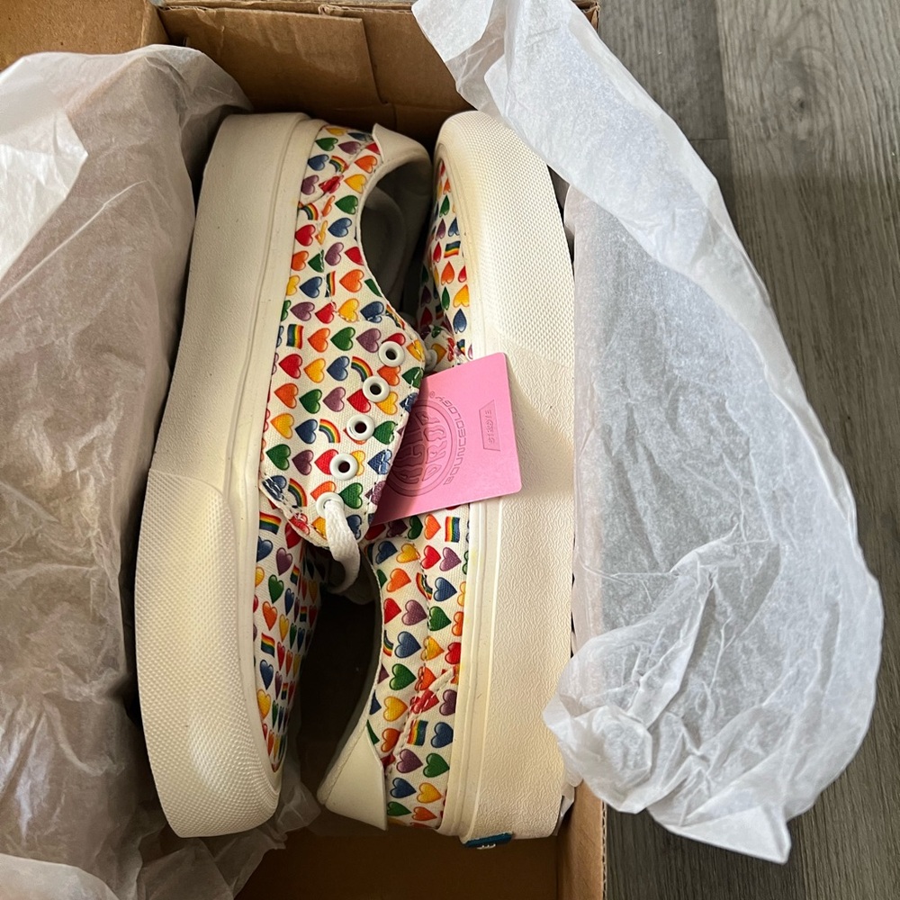 straye Fairfax rainbow emojis shoes pride skating sneakers
